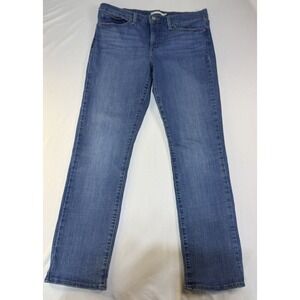 Levi's Women's Denim 314 Shaping Straight‎ Jean Size 32 x 32 Medium Wash Zip Fly